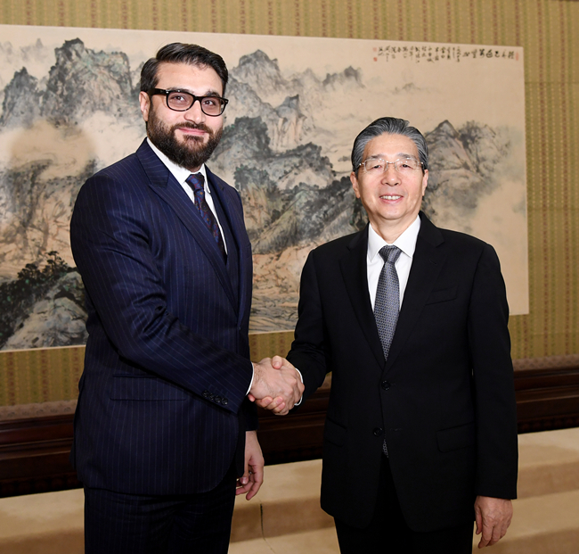 郭声琨会见阿富汗总统国家安全顾问穆希卜